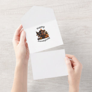 Invitación Todo En Uno Saludos felices para dar amistad