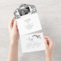 Sencillo Eucalipto y Lavanda Dos Fotos Boda Al