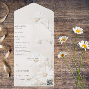 Invitación Todo En Uno Simplemente marca el código QR