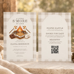 Invitación Todo en uno S'More para amar ducha de bebé neutral