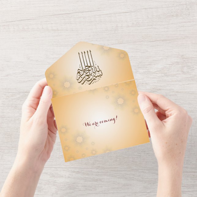 Invitación Todo En Uno Soltera musulmana (Apertura)