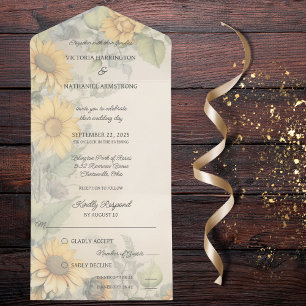 Invitación Todo En Uno Sombrillas y vinos rusos