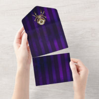 Spider Steampunk sobre fondo morado