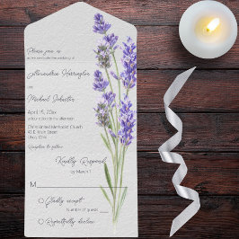 Invitación Todo En Uno Sprigs Heather Simple