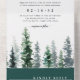 Invitación Todo En Uno Timber Grove | Boda de acuarela de invierno (Inside Middle)