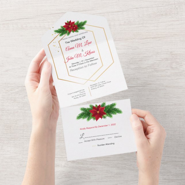 Invitación Todo En Uno Todos los navidades en uno (desgarro)