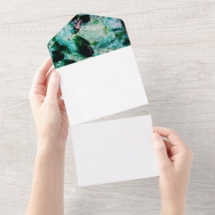 Invitación Todo En Uno Un Aura de Esmeraldas