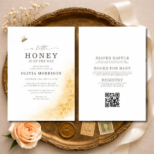 Invitación Todo en uno, una pequeña fiesta de abeja de miel p