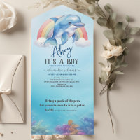Under the Sea Baby Shower Ocean Animals Boy