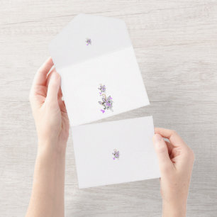 Invitación Todo En Uno Vector de tatuaje de hadas de mariposa - Arte flor