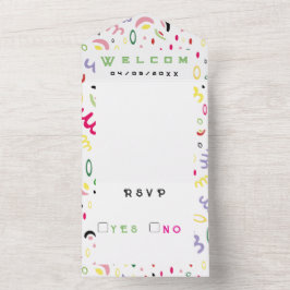 Invitación Todo En Uno Vibra de verano.