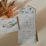 Invitación Todo En Uno Viñetería de montaña rústica invitada en una boda<br><div class="desc">¡Únete a nosotros en las montañas! Fije el tono de un boda rústico de montaña con una invitación personalizado todo en uno. Esta invitación "espaciosa" es una excelente manera de dar a sus invitados información adicional sobre el boda. En estas cartas se pueden enumerar las festividades que rodean el fin...</div>