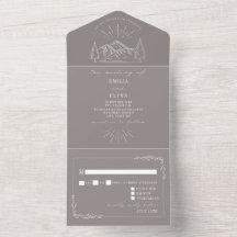 Vintage Mountain Rustic Ametist RSVP