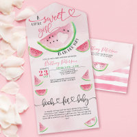 Watermelon Baby Shower Pink Books para el bebé