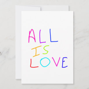 Invitación Todo es amor arcoíris colorido orgullo LGBTQ gay j