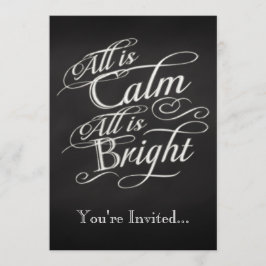 Invitación Todo es calma, todo es Navidades brillantes Fiesta