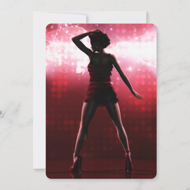 Invitación Todo ese jazz invita (el personalizable) (Anverso)