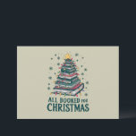 Invitación Todo facturado para regalo de Navidades para amant<br><div class="desc">Todo reservado para regalo de Navidades para amantes de libros de gusanos bibliotecarios</div>