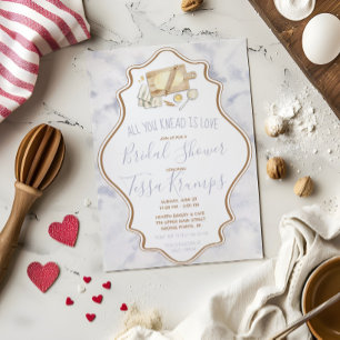 Invitación Todo lo que necesitas es amor Pastelería Desayuno 