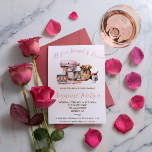 Invitación ¡Todo lo que necesitas es amor! Riego de Novia par