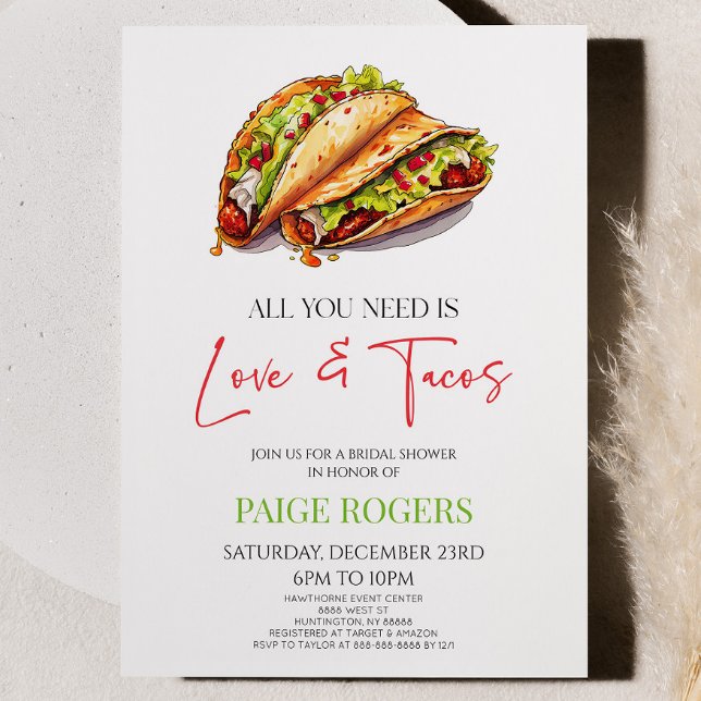 Invitación Todo lo que necesitas es amor y ducha de novia de  (Subido por el creador)