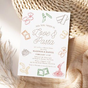 Invitación Todo lo que necesitas es una cena de ensayo de amo