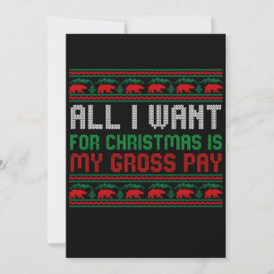 Invitación Todo lo que Quiero para Navidad es mi Salario Brut