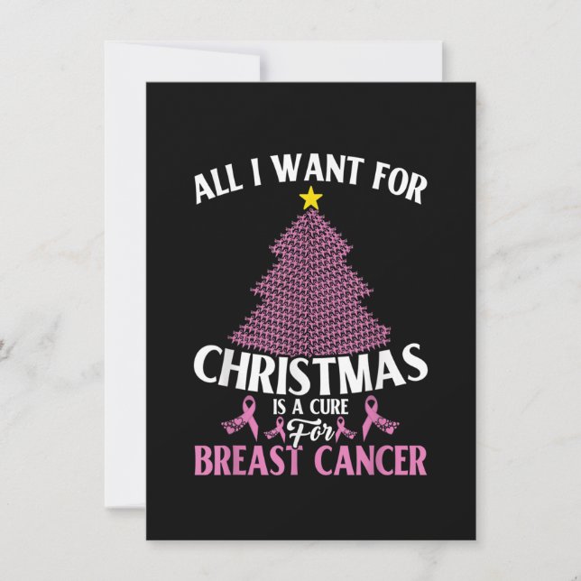 Invitación Todo lo que quiero para Navidad es una cura para e (Anverso)