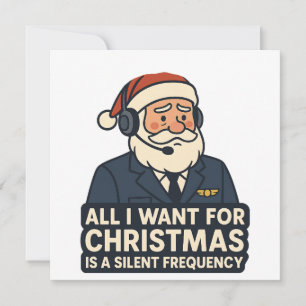 Invitación Todo lo que quiero para Navidad es una frecuencia