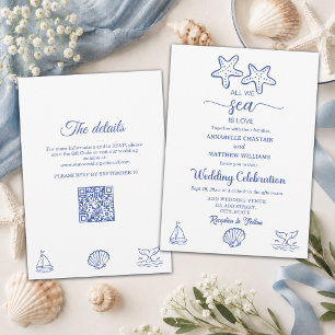Invitación Todo lo que vemos es mar Vida Marina Todo en una b