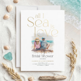 Invitación Todo lo que veo es amor Acuarela Despedida de solt
