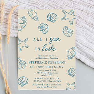 Invitación Todo lo que veo es amor Bridal Shower Caprichoso d