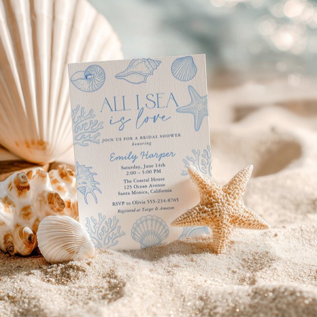 Invitación Todo lo que veo es amor Caracolas Despedida de Sol (Subido por el creador)
