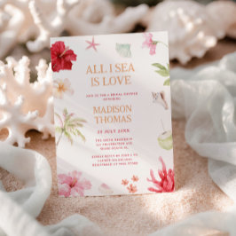 Invitación Todo lo que veo es amor Tropical Despedida de Solt