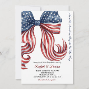 Invitación Todo niño americano cumpleaños patrióticos Baby Sh