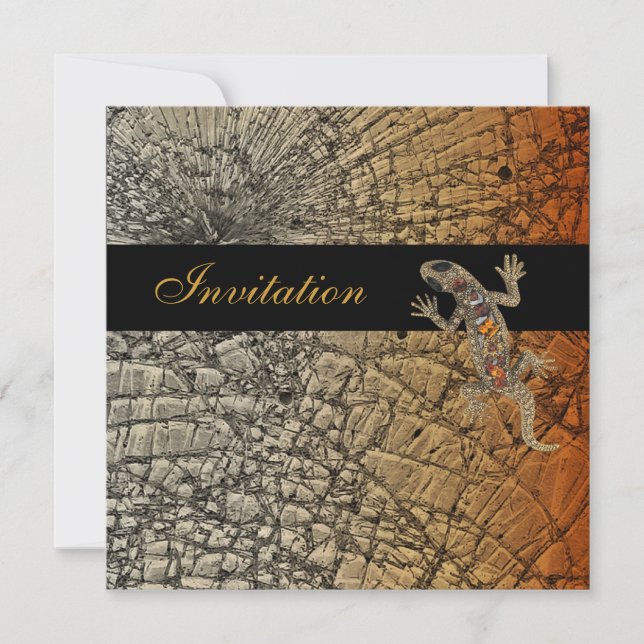 Invitación Todo Occasion Rock Lizard Jewel 2 (Anverso)