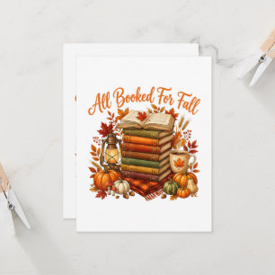 Invitación Todo reservado para otoño libros Coffee Cozy Otoño