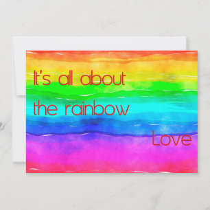Invitación Todo se trata del amor arcoiris 03