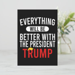 Invitación Todo Será Mejor Con El Presidente Trump
