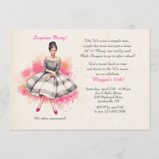Invitación Todo vestido de rosa