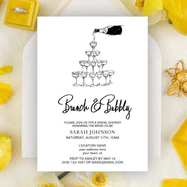 Invitación Todografía de champán de brunch (Subido por el creador)