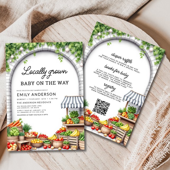 Invitación Todos en un solo mercado de granjeros cultivan Bab (Subido por el creador)