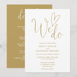 Invitación Todos En Uno De Nosotros Hacemos Boda De Oro Coraz