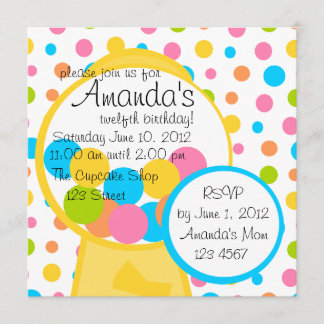 Invitación ¡Todos Esos Gumballes!