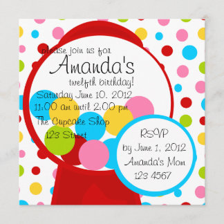 Invitación ¡Todos Esos Gumballes!
