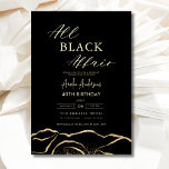 Invitación Todos los asuntos negros agarrados fiesta de cumpl<br><div class="desc">Celebre con estilo esta invitación a la moderada elegancia del partido de cumpleaños All Black Affair, la manera perfecta de anunciar una noche inolvidable. Este diseño elegante y sofisticado presenta un llamativo fondo negro con acentos minimalistas para un toque de clase. Personalizar con los detalles del evento para fijar el...</div>
