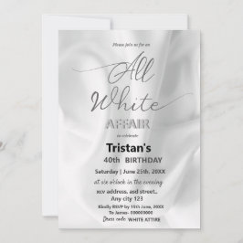 Invitación Todos los asuntos o fiestas blancos