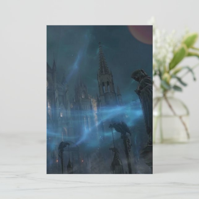 Invitación Todos los Bodas de Eve Hallow (Anverso de pie)