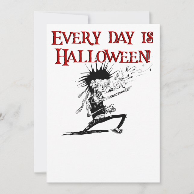 Invitación ¡Todos los días es Halloween! (Anverso)