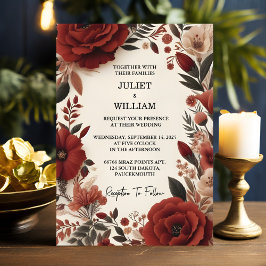 Invitación Todos los Rosas de Fiesta floral rusos Bodas españ
